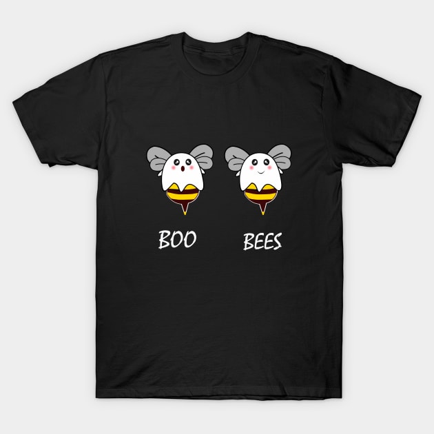 boo bees ghost halloween tshirt and mask T-Shirt by Collagedream